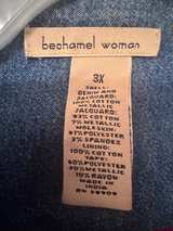 Bashaul Woman Patchwork Denim Trim Jacket - Image 3