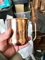 Vintage Copper Tea Kettle and Mug Set - Image 5