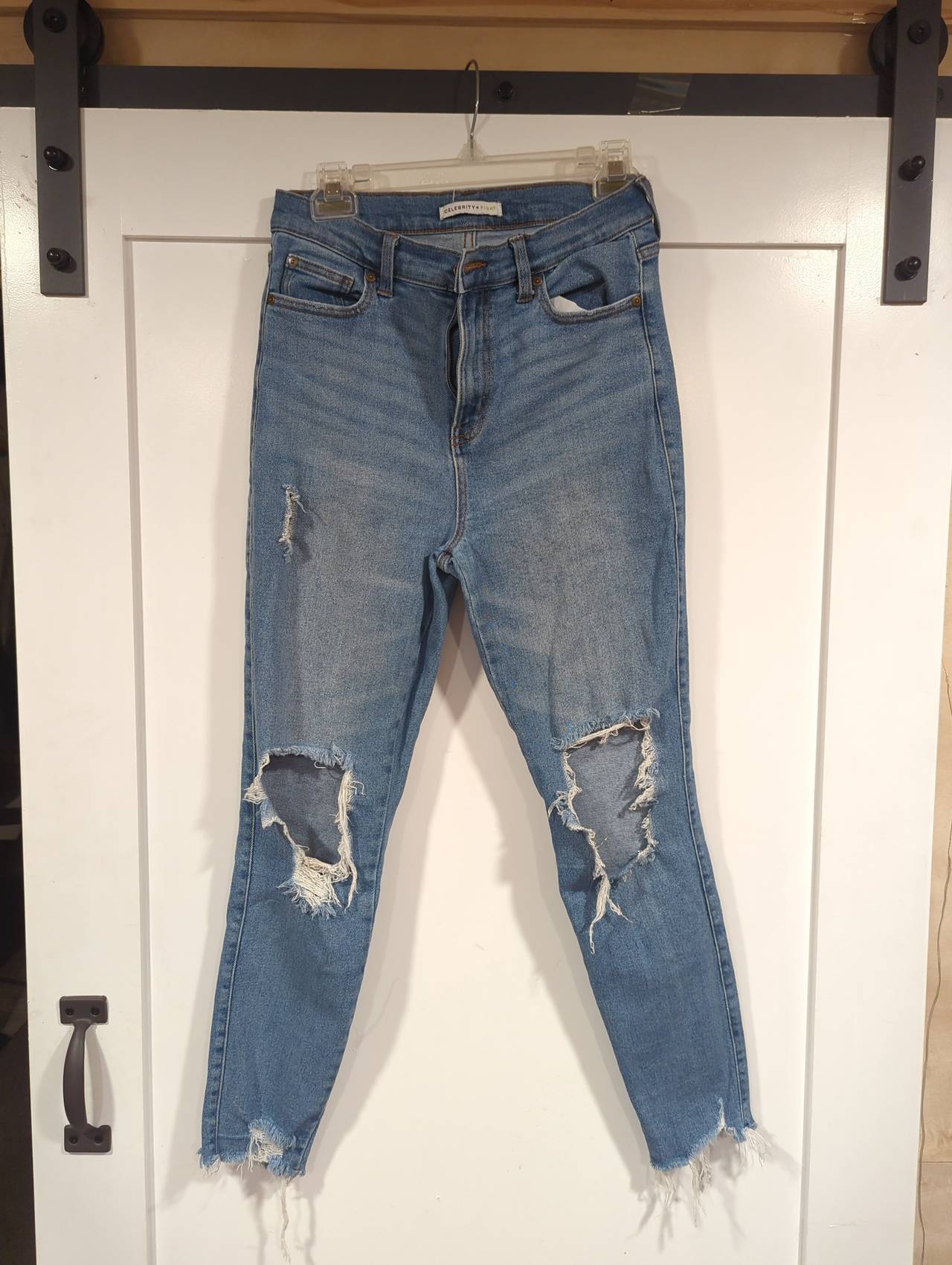Celebrity Pink High Rise Distressed Skinny Jeans