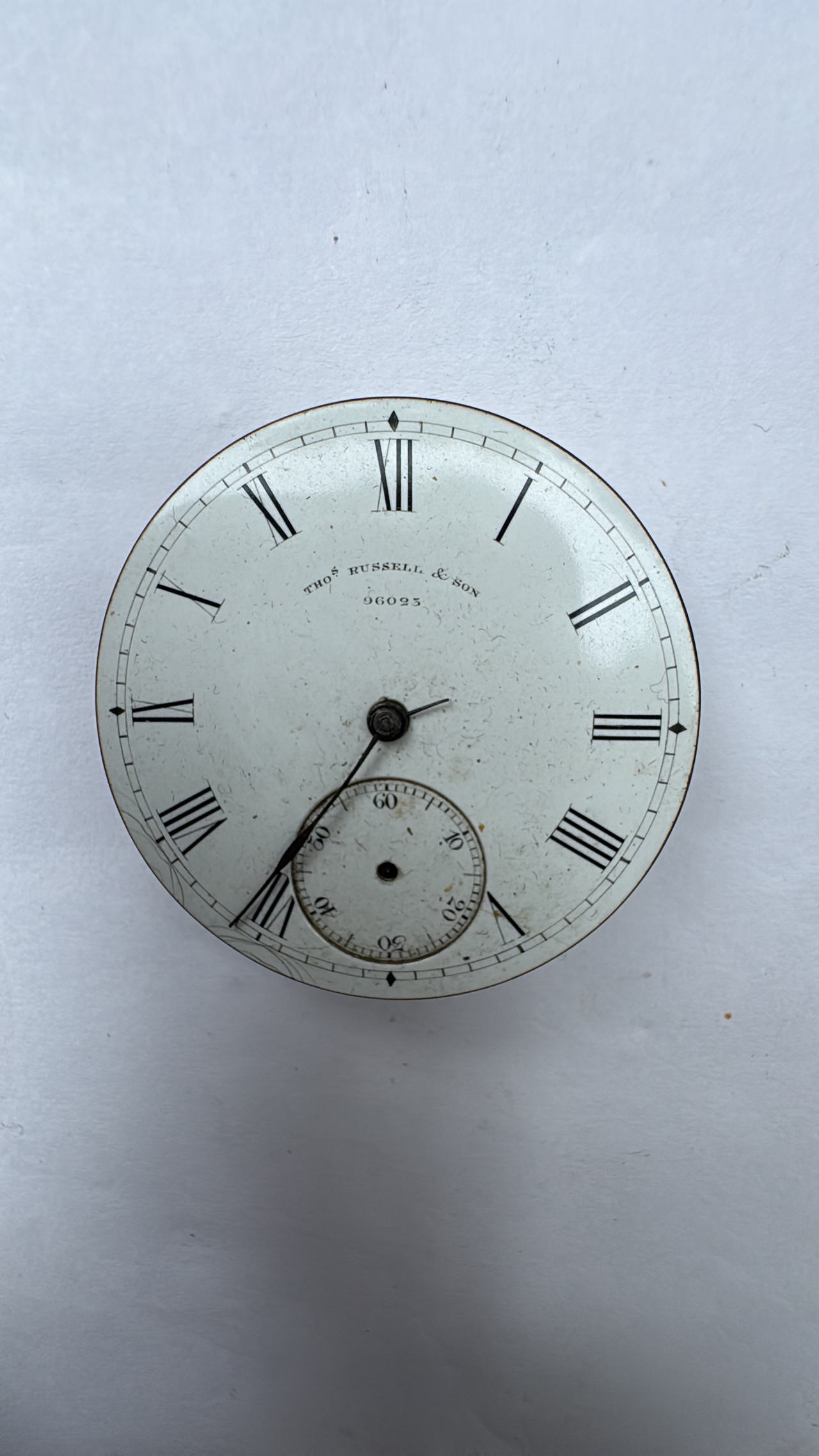Antique Pocket Watch Dial
