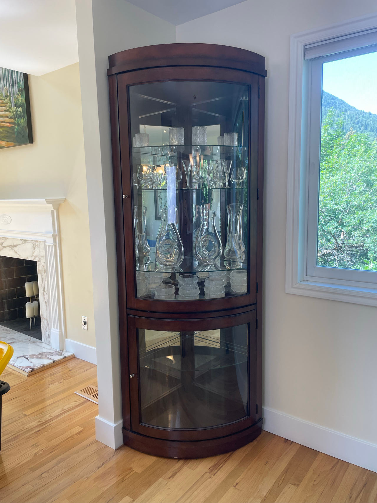 Corner Curio Cabinet