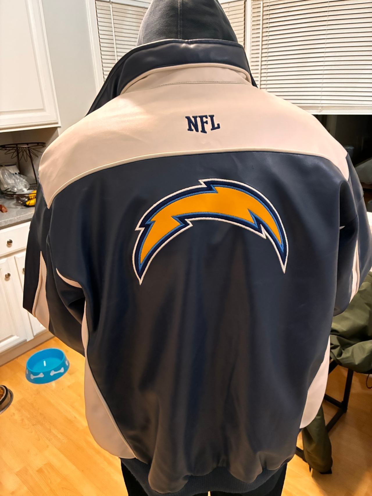 NFL Los Angeles Chargers Faux Leather Jacket
