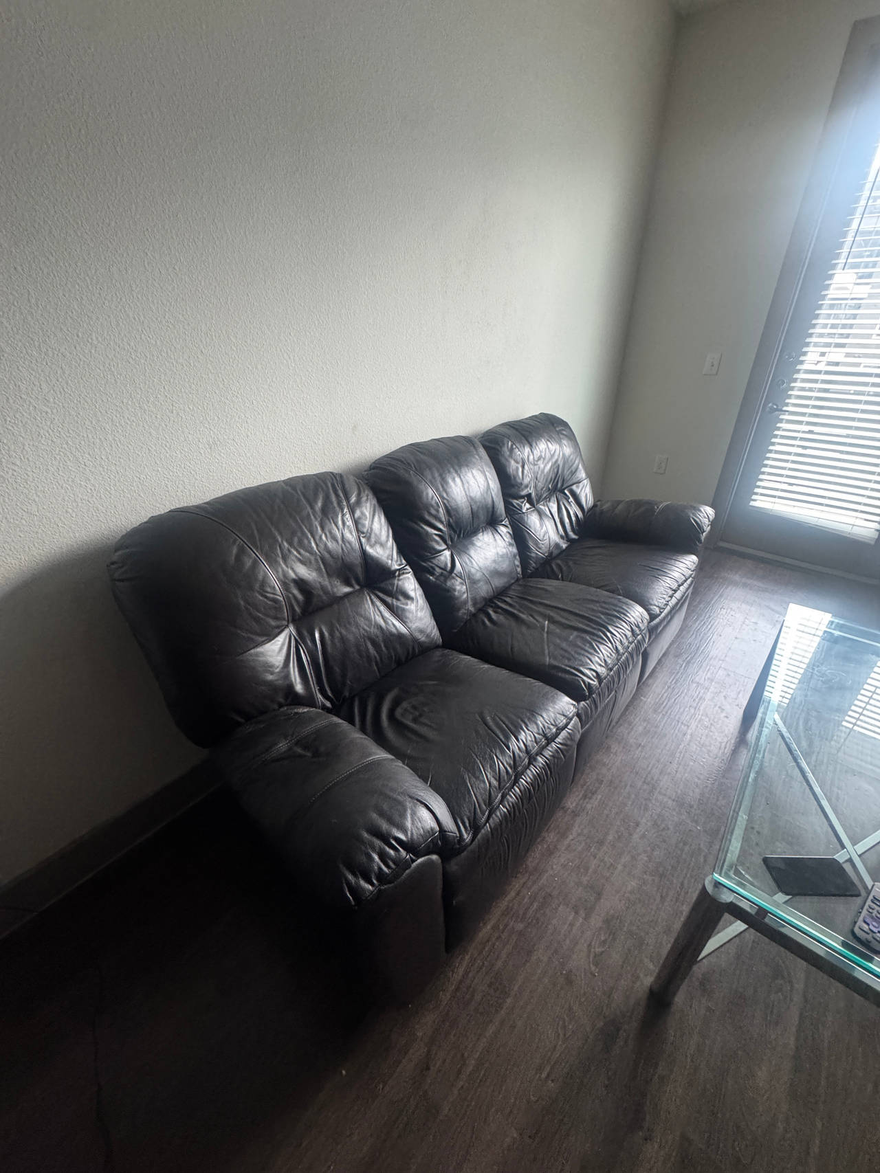 Leather Reclining Sofa