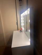 White Hollywood Makeup Vanity Desk - Image 4
