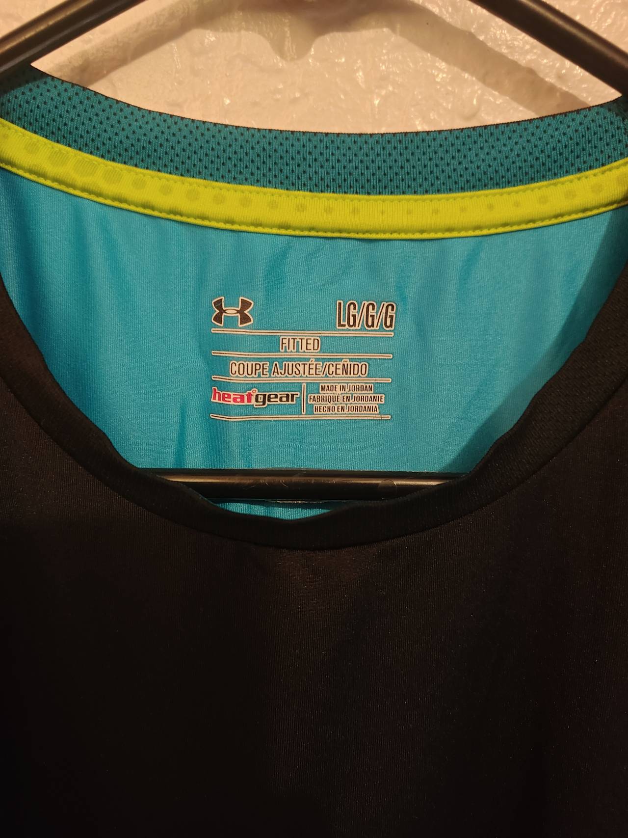Under Armour Men's HeatGear Short Sleeve Shirt Size large