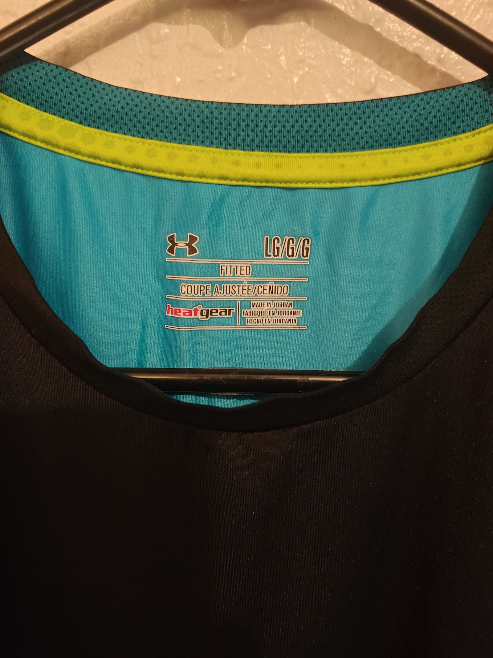 Under Armour Men's HeatGear Short Sleeve Shirt Size large