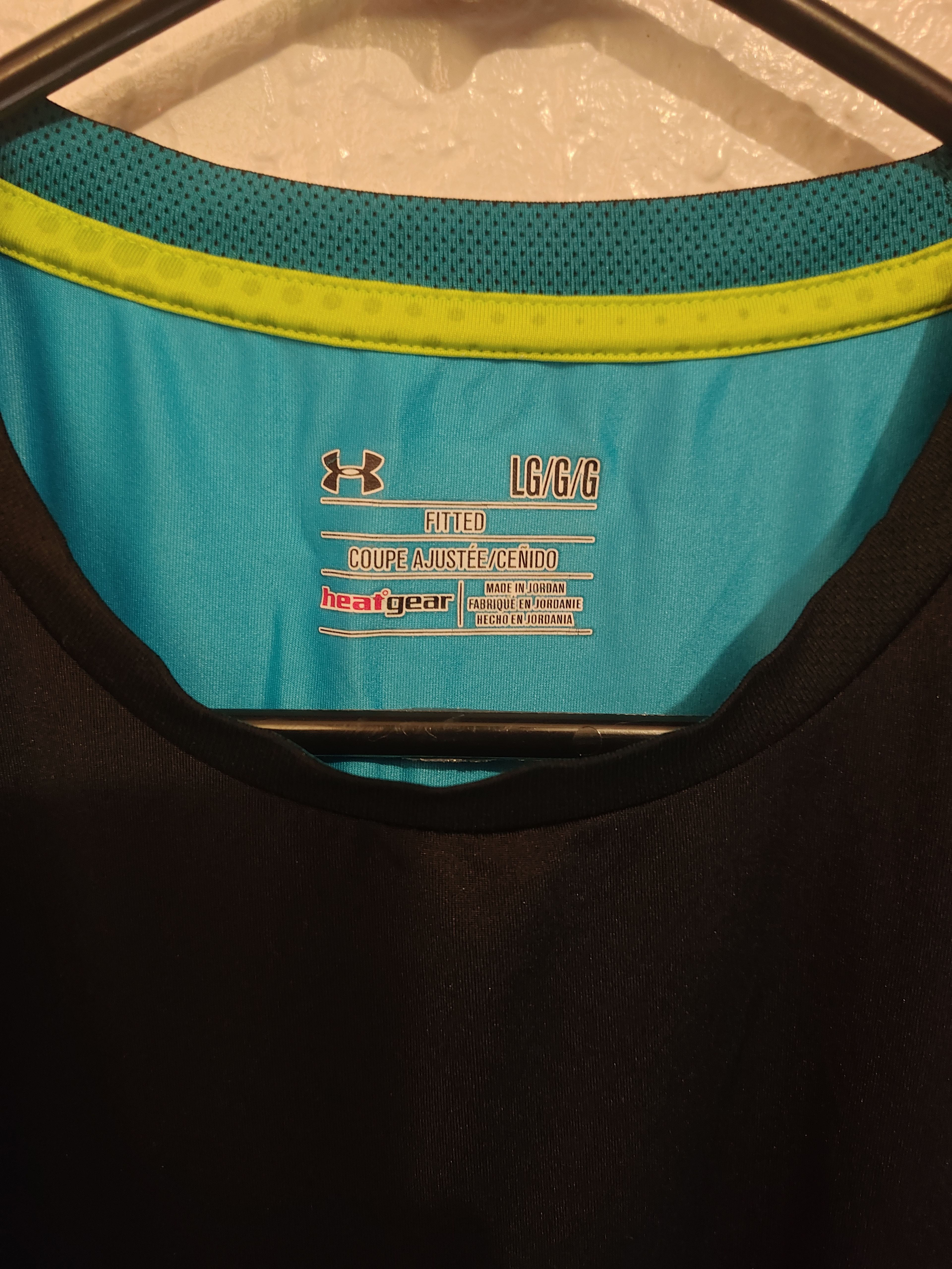 Under Armour Men's HeatGear Short Sleeve Shirt Size large