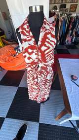 Rachel Zoe Red and White Floral Top and pants set - Image 2