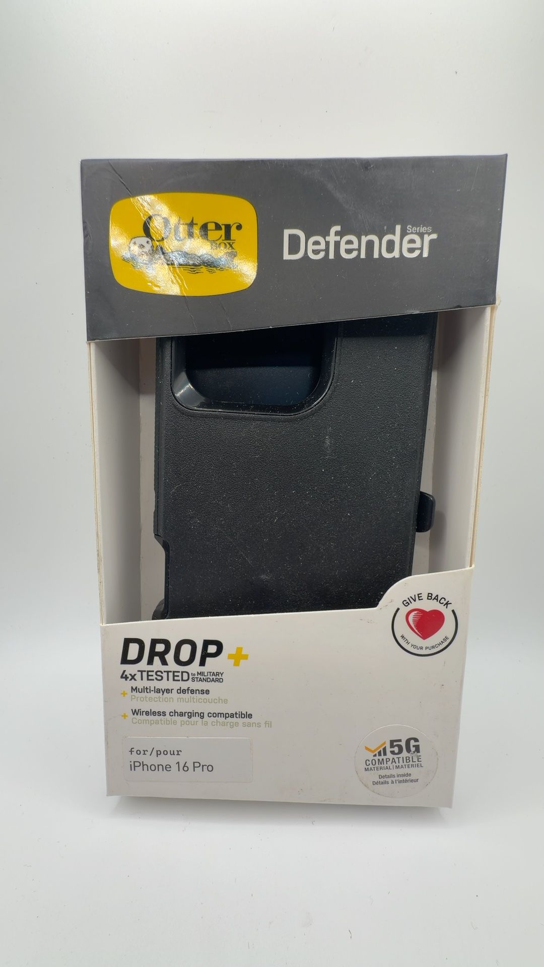 OtterBox Defender Series Case & Holster for iPhone 16Pro - Black