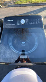 Samsung 27" Black Top Load Washer & Dryer Set - Image 4