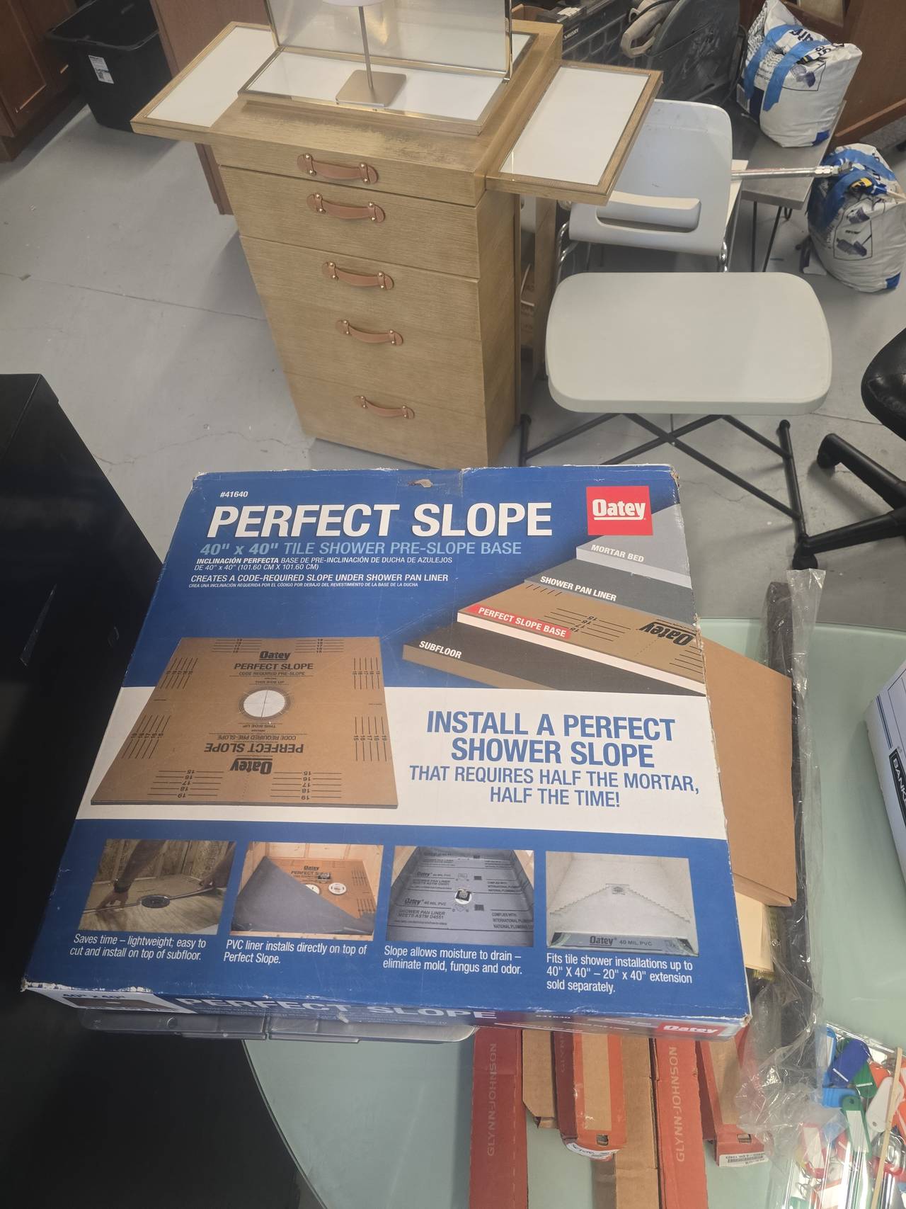 Oatey Perfect Slope 40" x 40" Tile Shower Pre-Slope Base