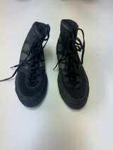 Black High-Top Wrestling Shoes - Image 1