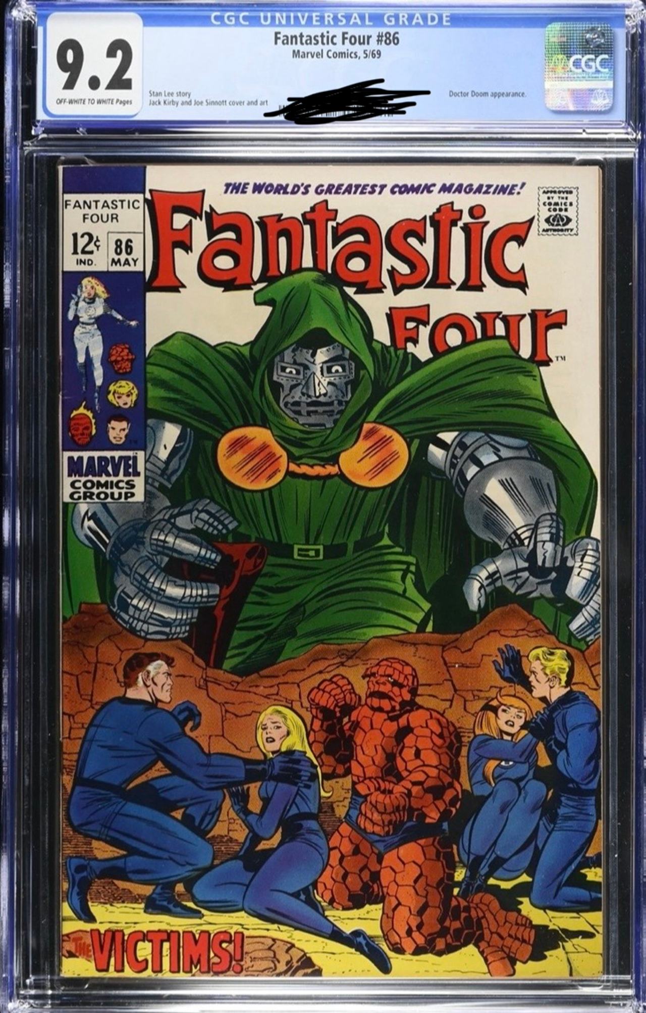 Fantastic Four #86 (May 1969) CGC 9.2