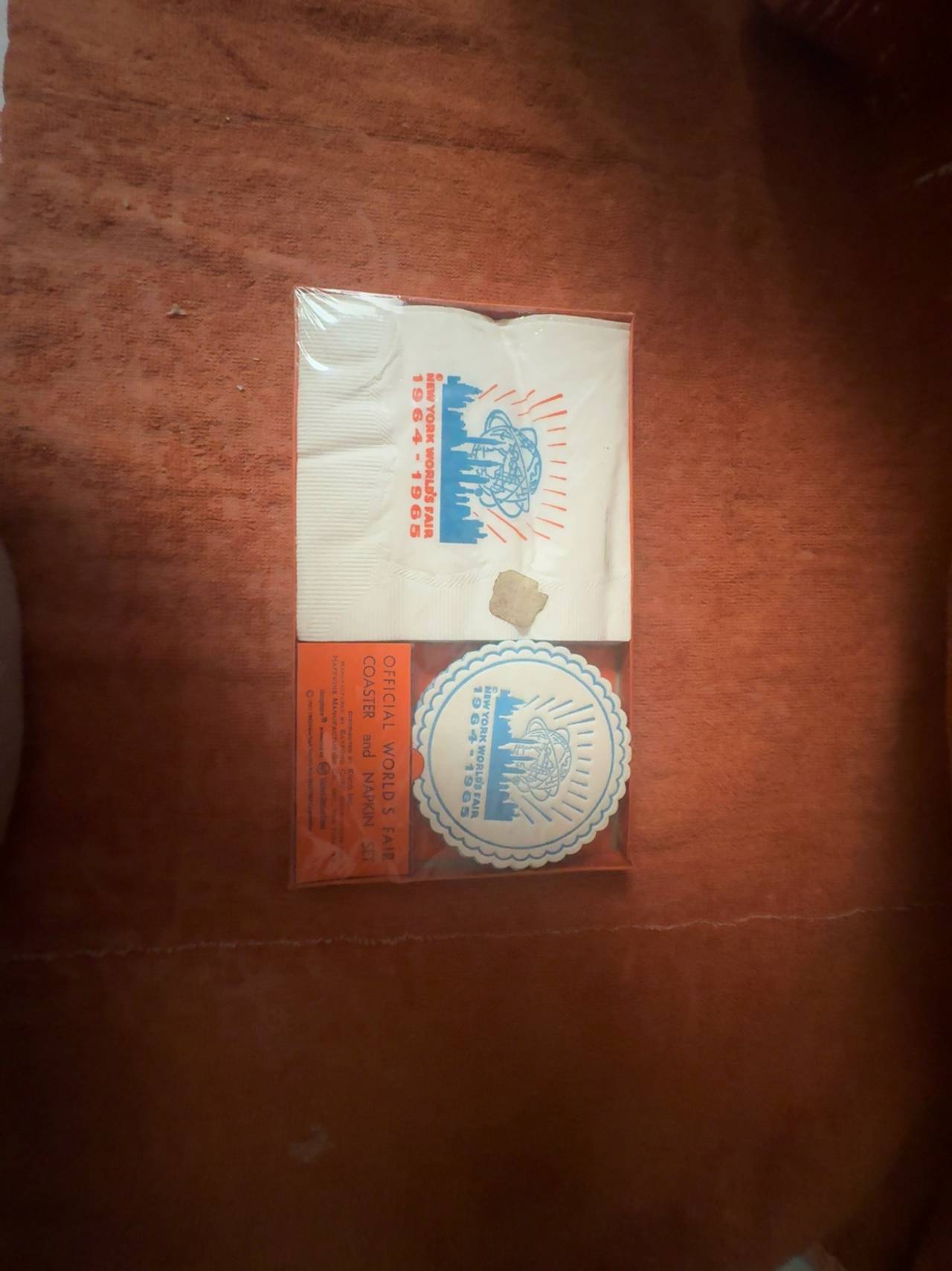 1964 New York World's Fair Napkin & Coaster Set