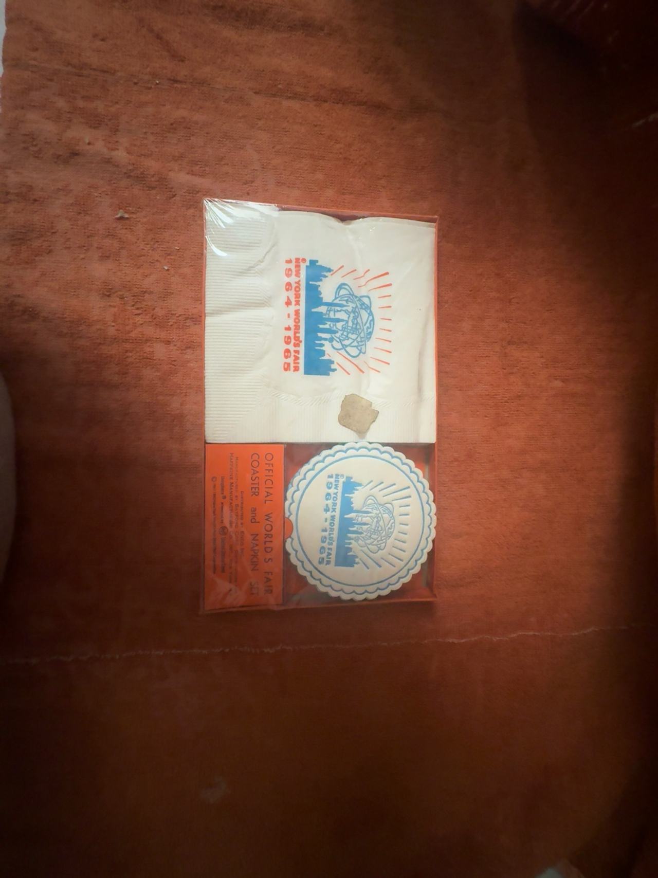 1964 New York World's Fair Napkin & Coaster Set