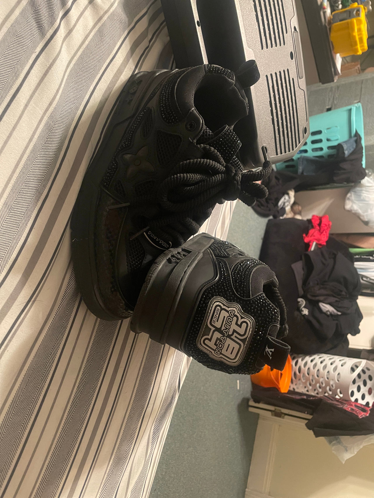 Louis Vuitton Skate Trainer Crystal Black