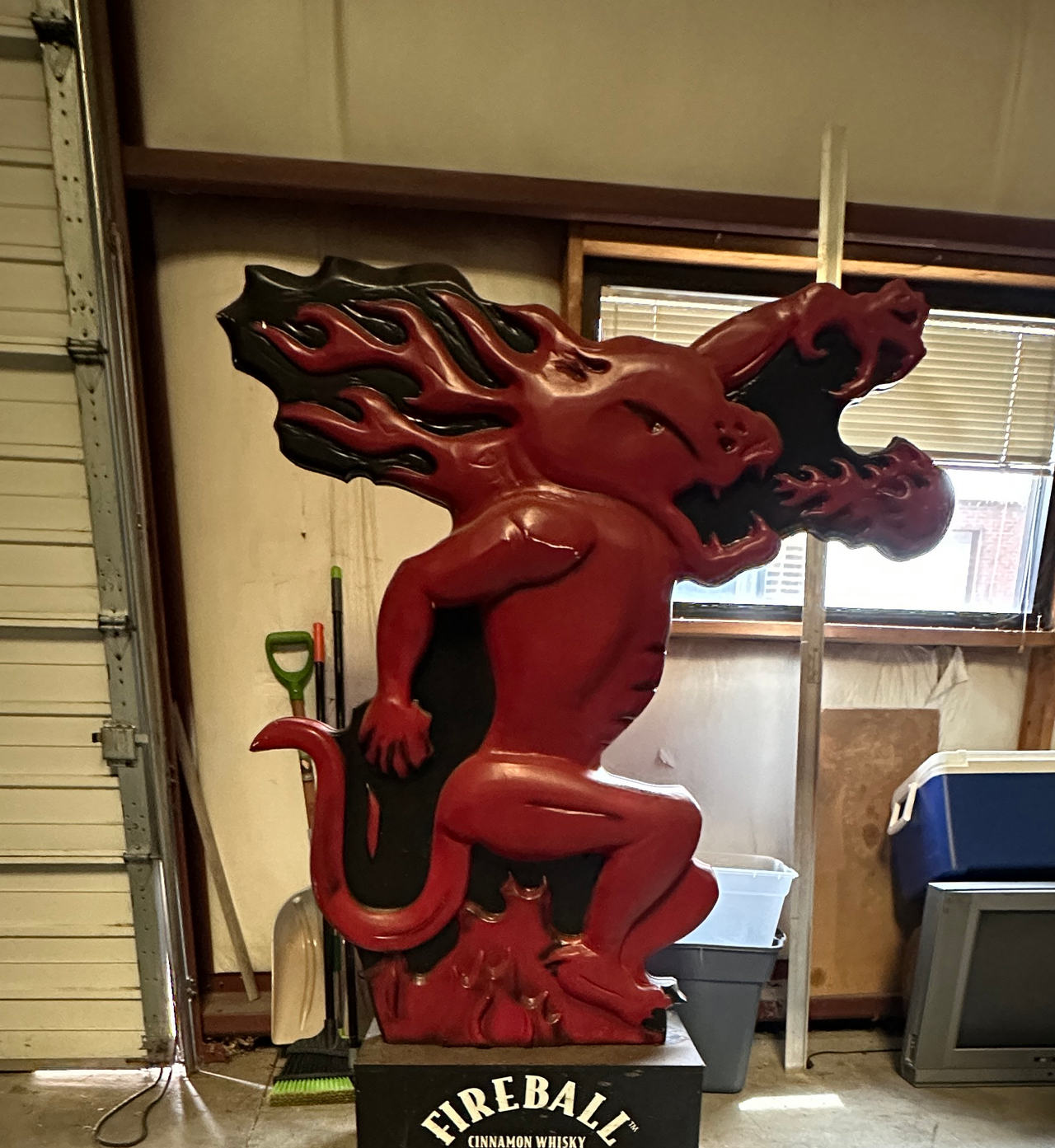 Fireball Cinnamon Whisky Dragon Floor Display Statue