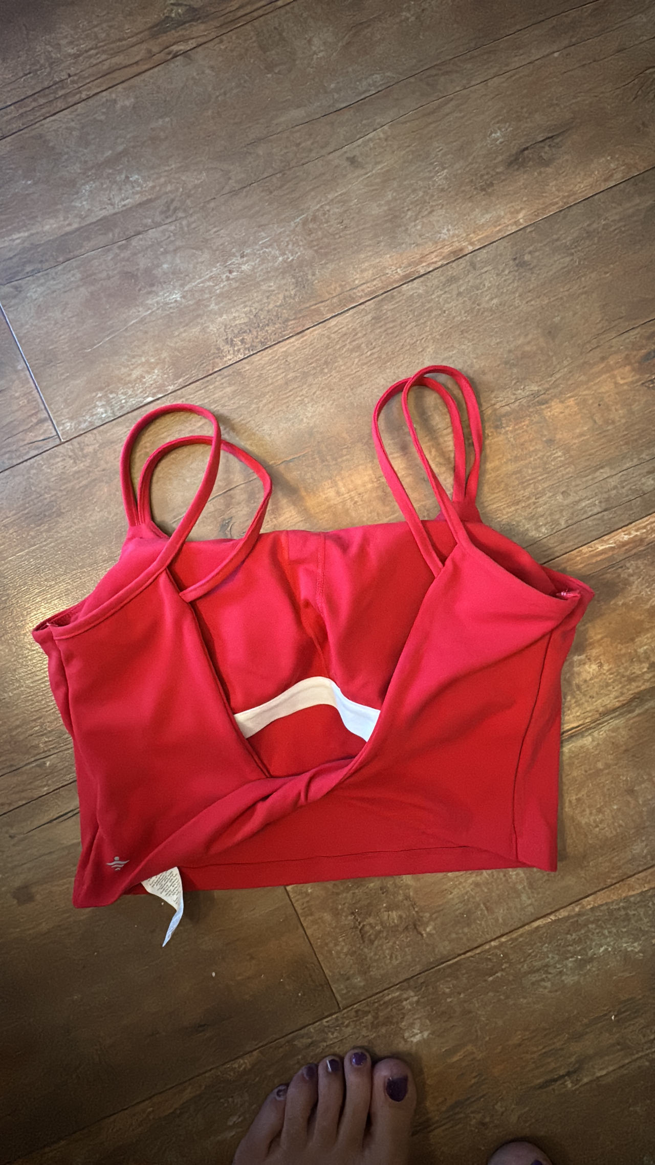 Harlara  Women's Red Sports Bra