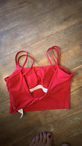 Harlara  Women's Red Sports Bra - Image 1