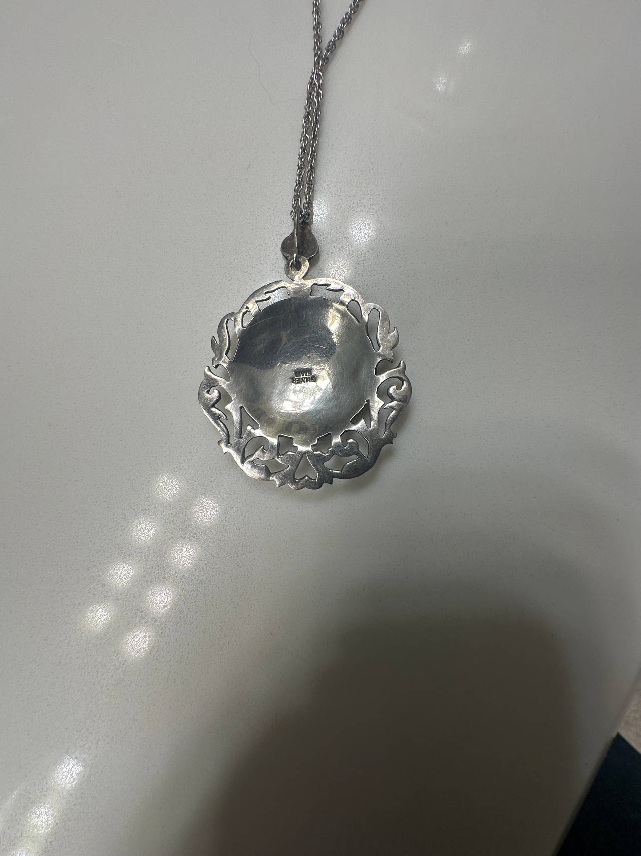 Sterling Silver Siam Pendant Necklace with Elephant 925 Chain