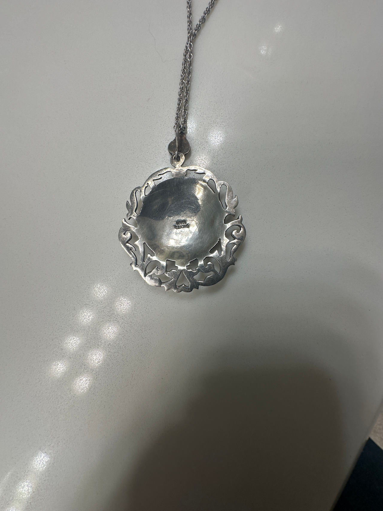 Sterling Silver Siam Pendant Necklace with Elephant 925 Chain