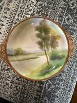 Vintage Noritake Hand Painted Landscape Porcelain Bowl - Image 4