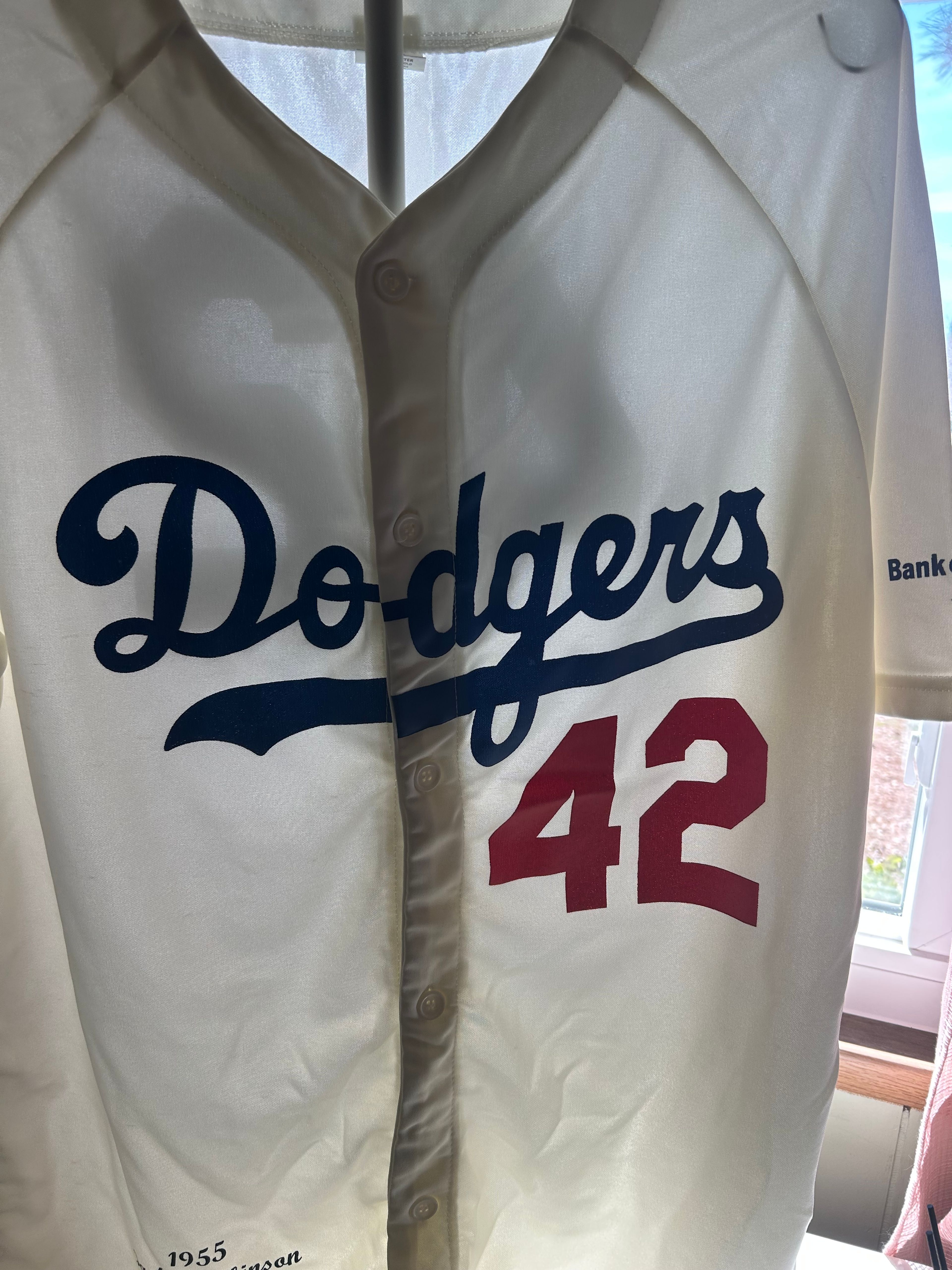 Jackie Robinson 1955 Brooklyn Dodgers Jersey - Image 8
