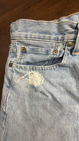 Levi's 502 Cut Off Denim Shorts 33 - Image 2