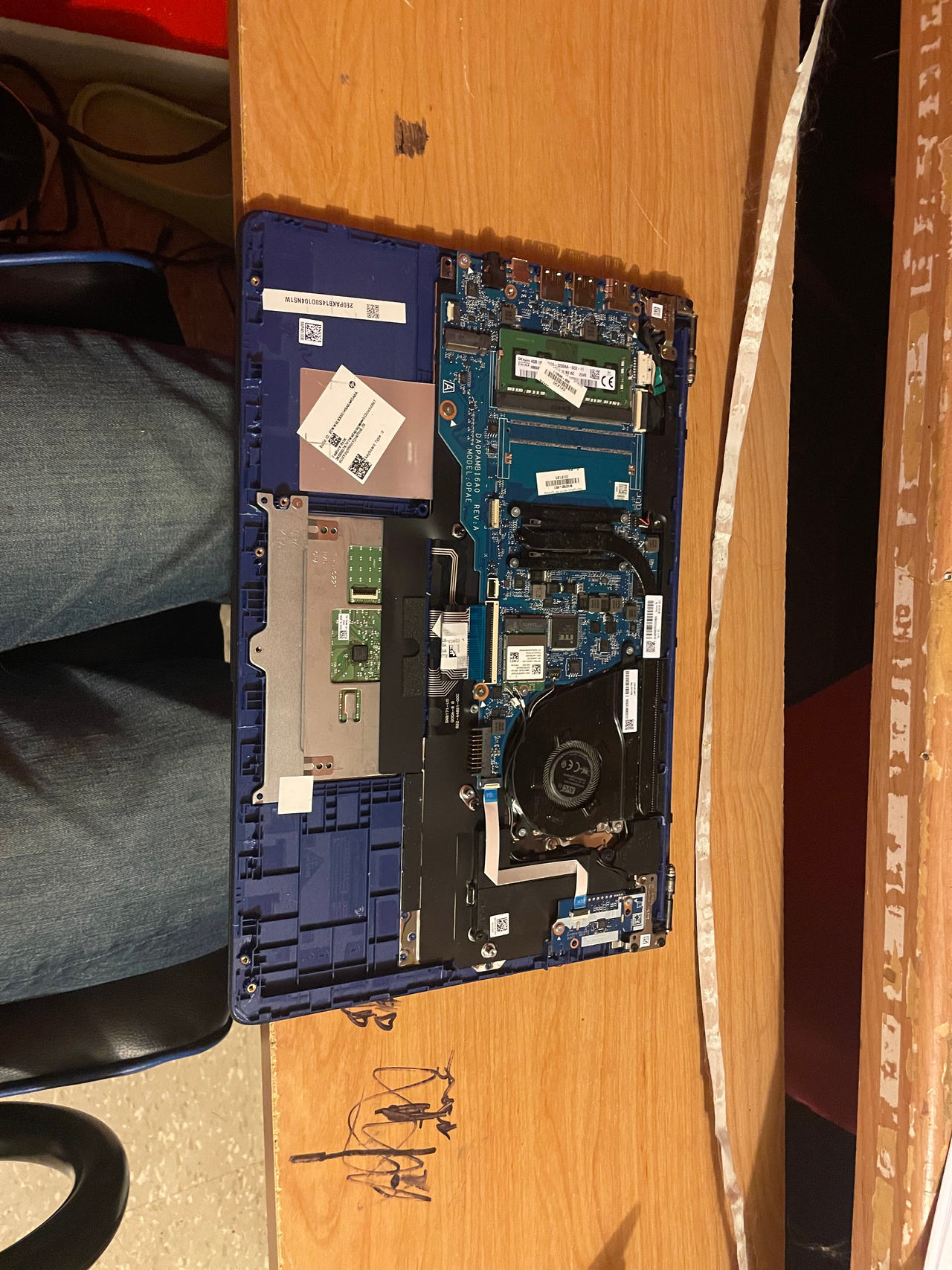 Laptop (internal view)