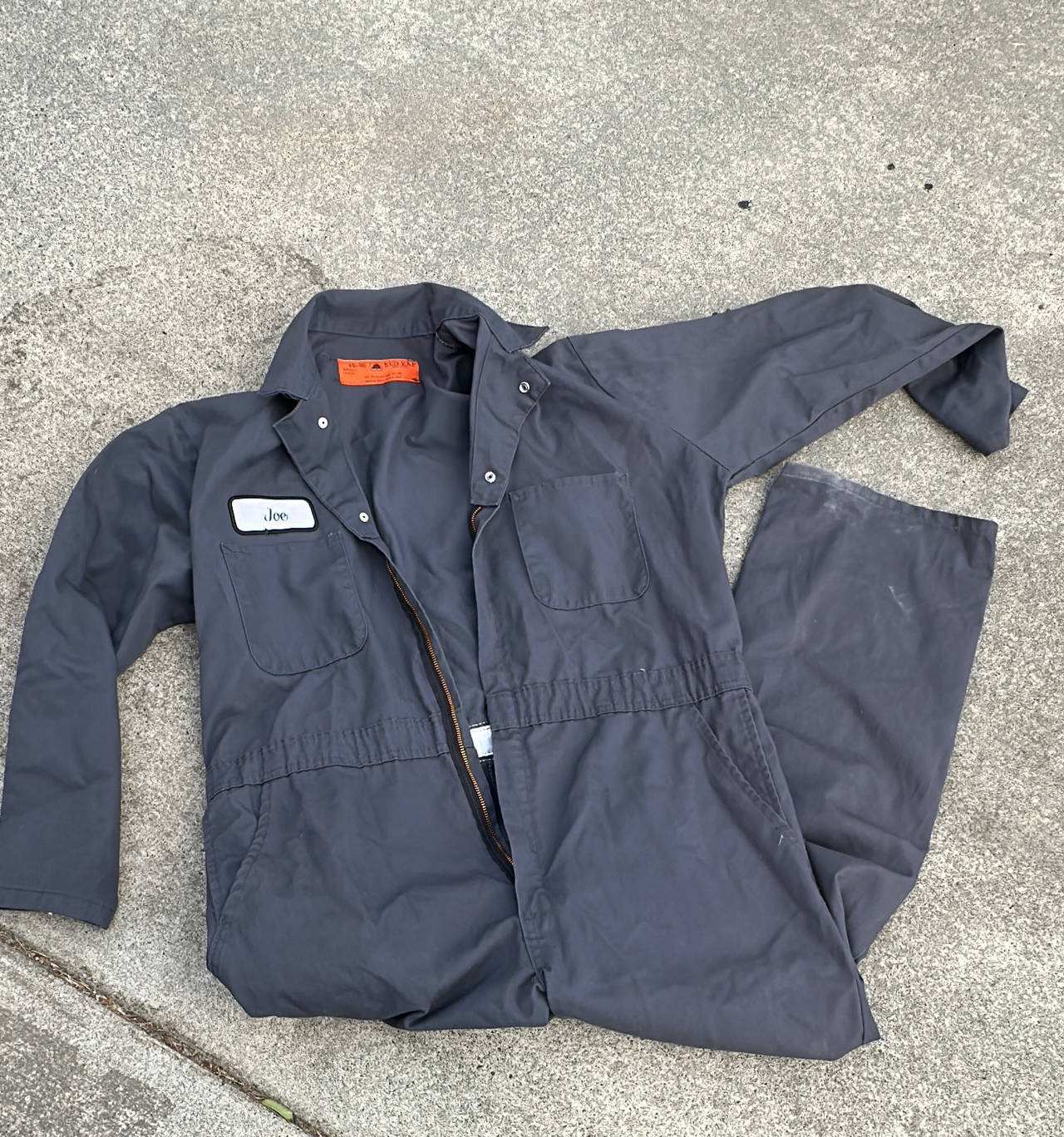 Red Kap Men's Long Sleeve Coverall 46-RG