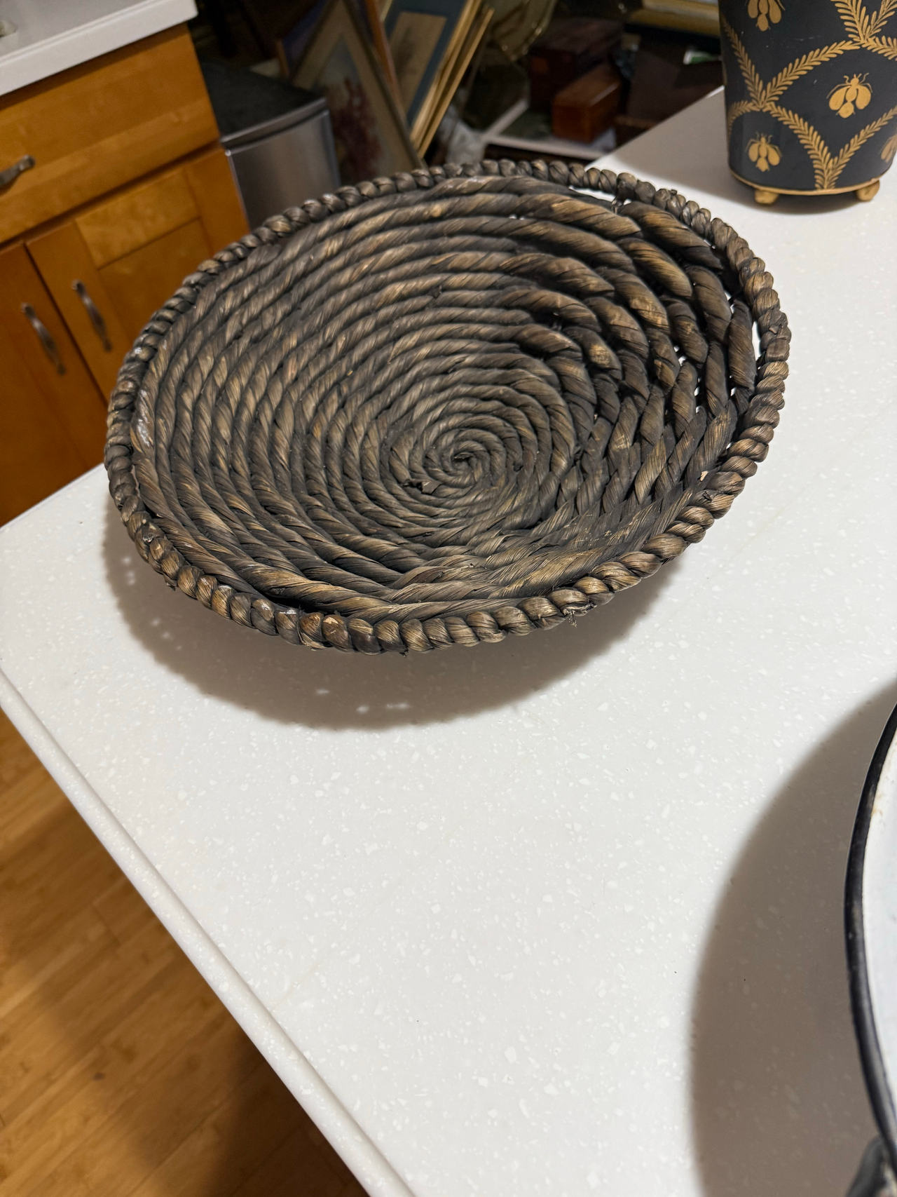 Woven Seagrass Decorative Basket Bowl