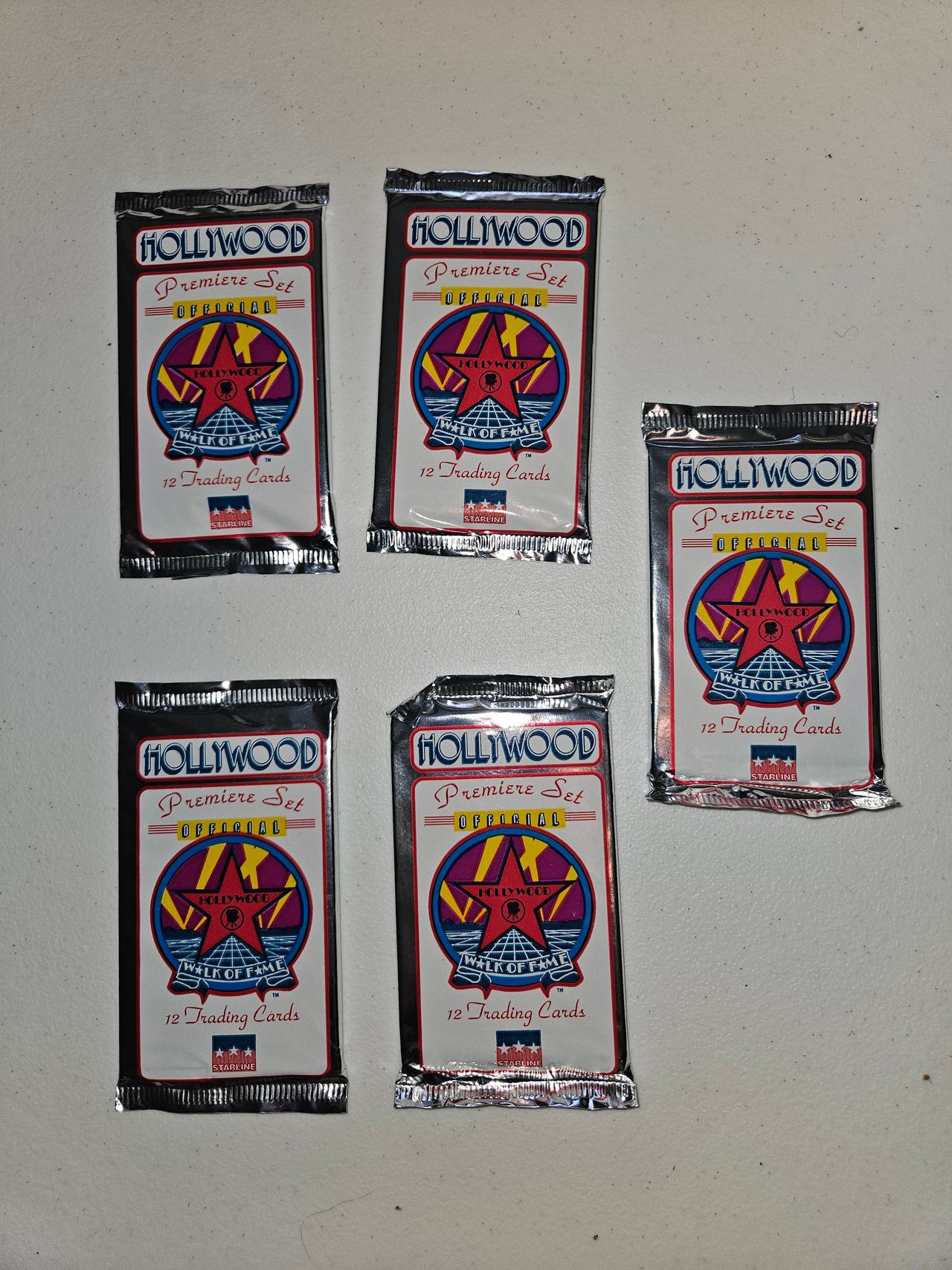 1991 Starline Hollywood Walk of Fame Premiere Set Trading Card Packs