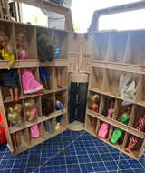 Glamour Girl vintage mini doll collection with travel showcase carry case. - Image 1