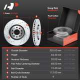 A-Premium 12-PC Front and Rear Brake Rotor and Pad Kit for Audi A4 - Image 8