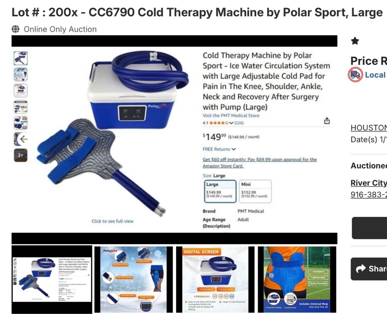 Polar Sport Cold Therapy Machine Ice Water Circulation System