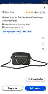 Michael Kors Jet Set East West Chain Large Crossbody Bag - Image 2