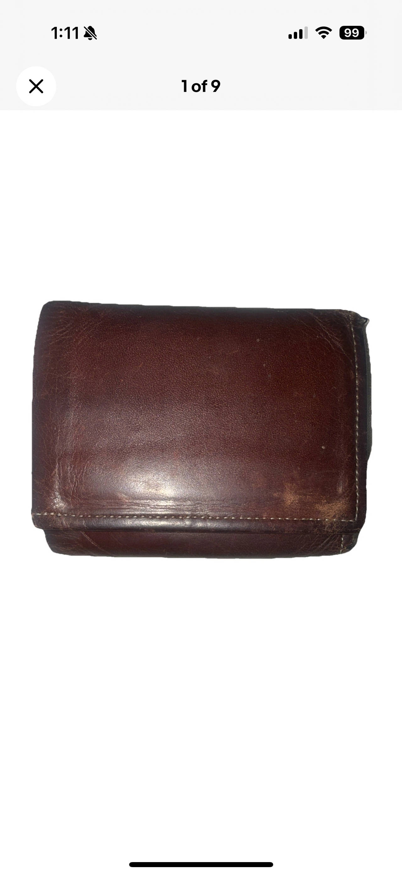 Rolf’s Cowhide Vintage Brown Leather Wallet