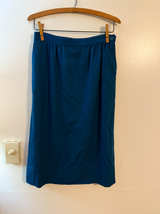 Vintage Teal Blue Midi Skirt Pendleton size 10 - Image 1