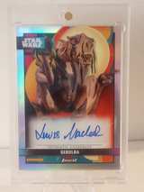 2018 Topps Finest Star Wars Sebulba Lewis MacLeod Autograph Card - Image 2