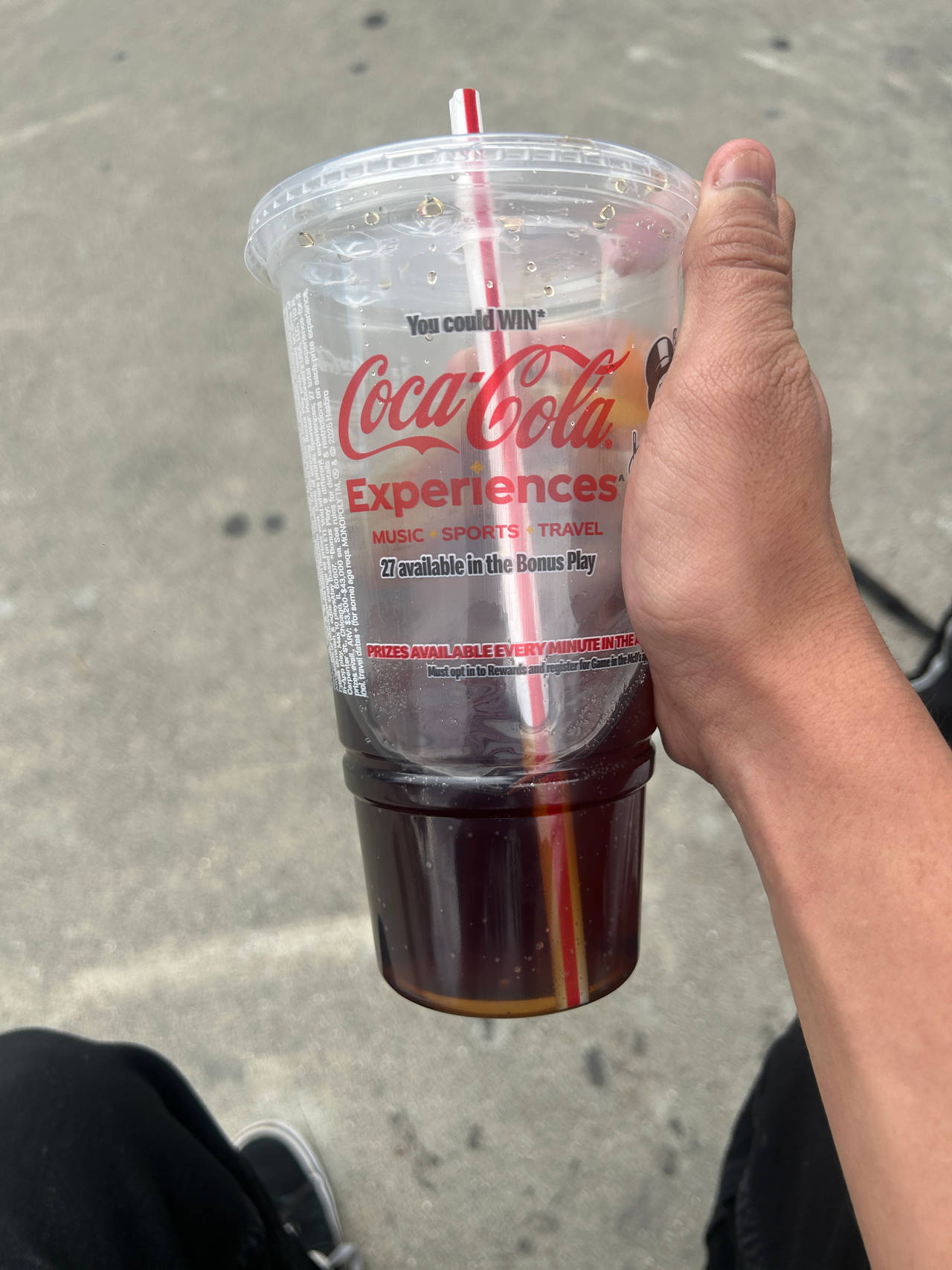 Half-Drunk Coca-Cola Cup kissed by LeBron