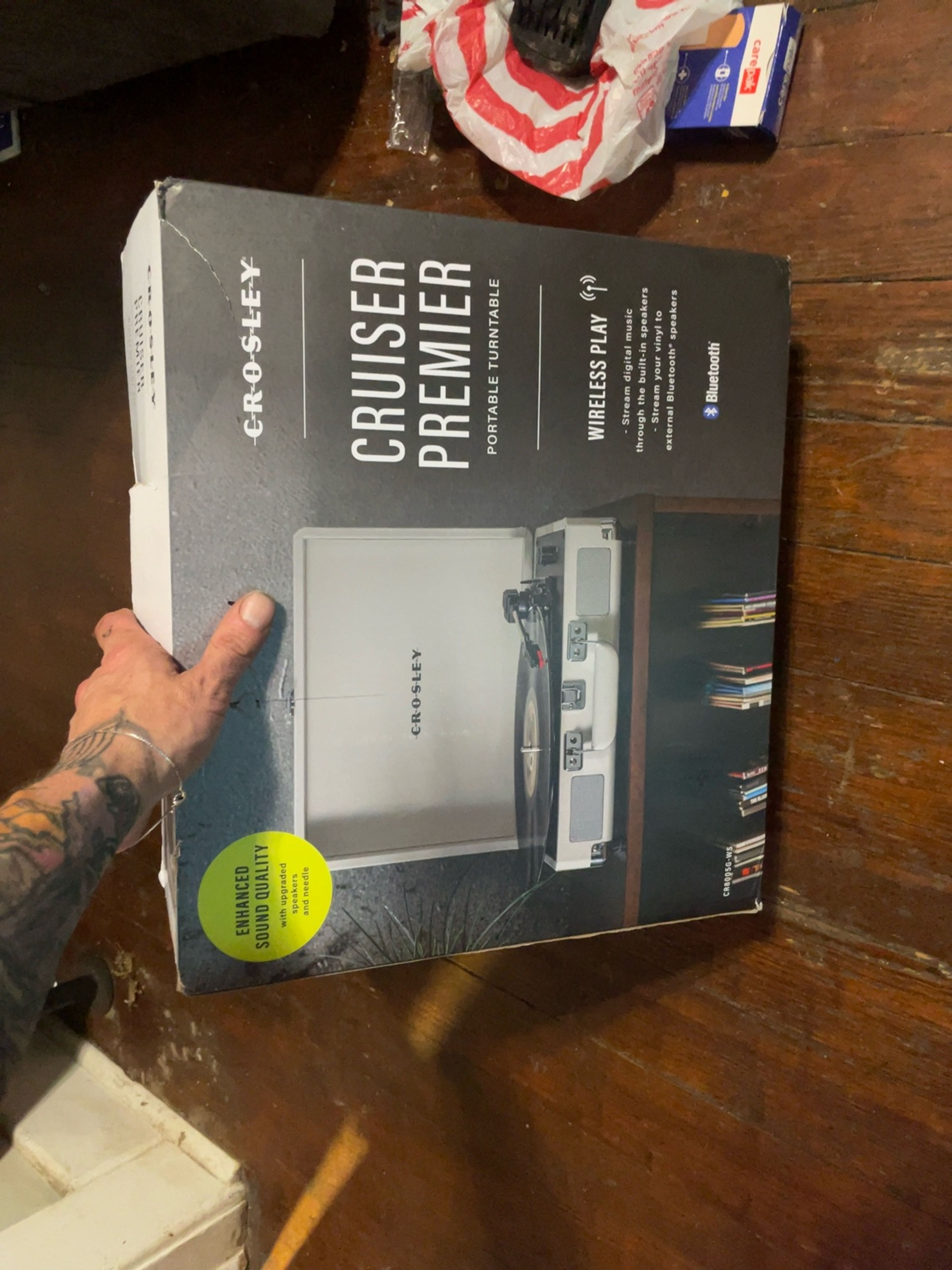 Crosley Cruiser Portable Turntable Tweed Brown