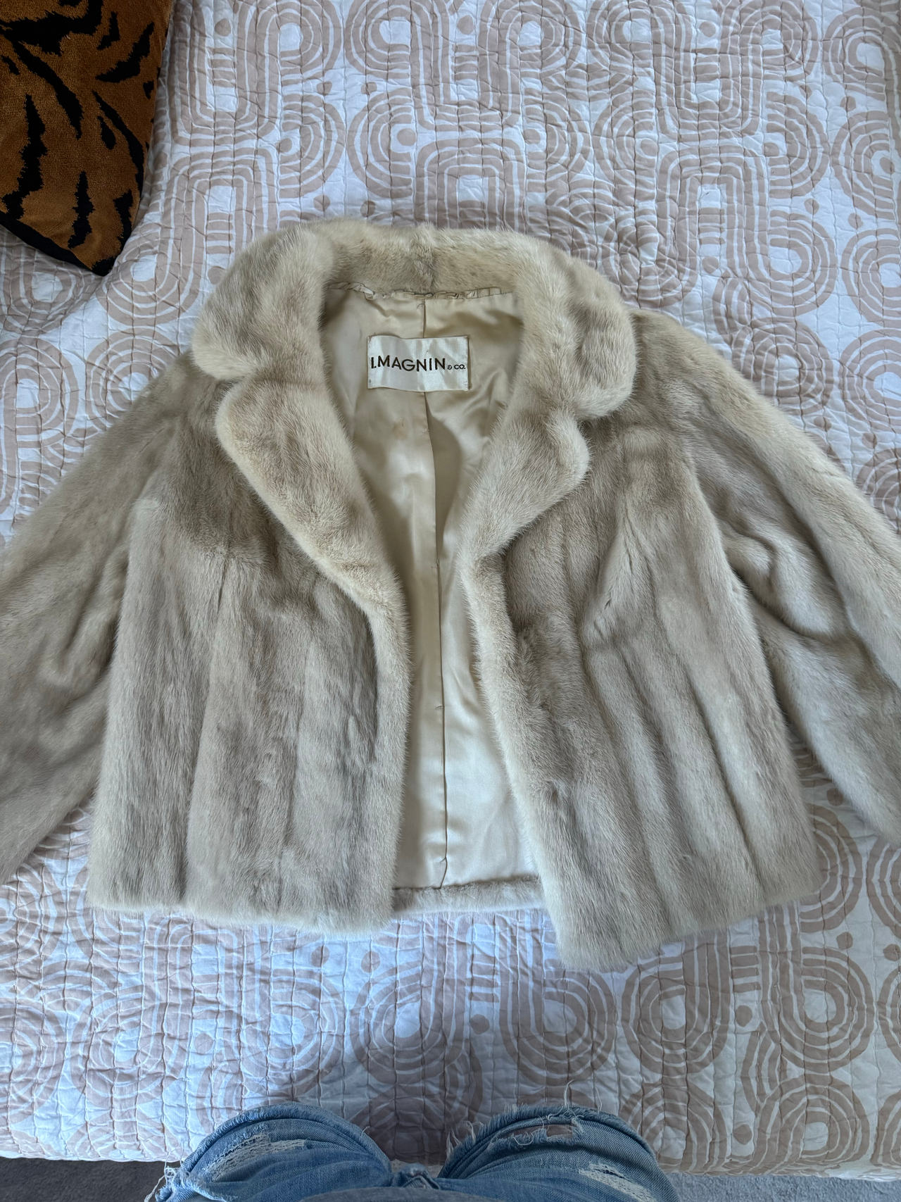 I. Magnin & Co. Vintage Mink Fur Jacket s/m