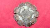1940’s Vintage Mexican Coin Dish Aztec Calendar Ash Tray Keys or Spare Change - Image 7