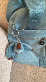 Kipling Blue Shoulder Bag Handbag with Ape  - Image 2