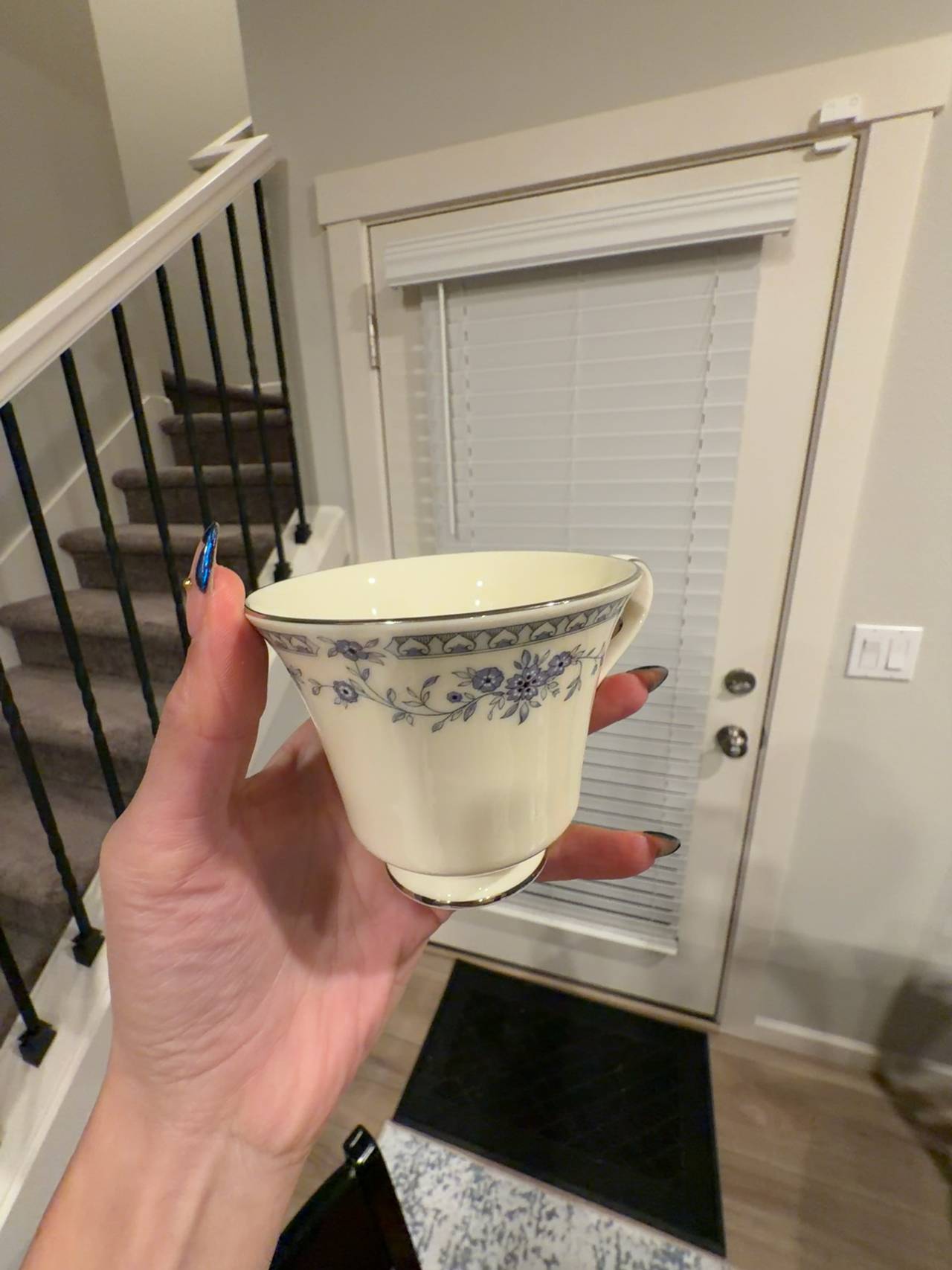 Minton Bellemeade Blue Floral Tea Cup