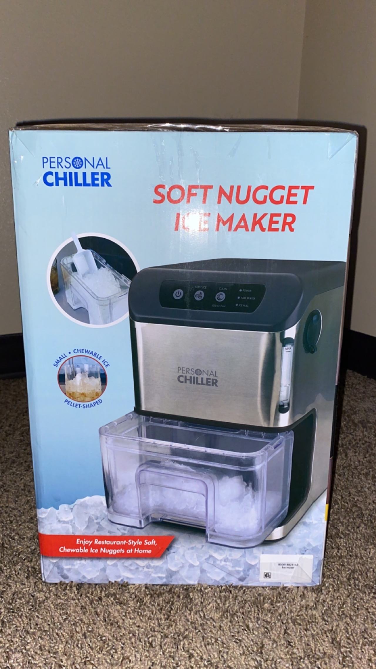 Personal Chiller Soft Nugget Ice Maker