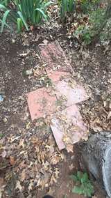 7 Red Square Concrete Stepping Stone - Image 2