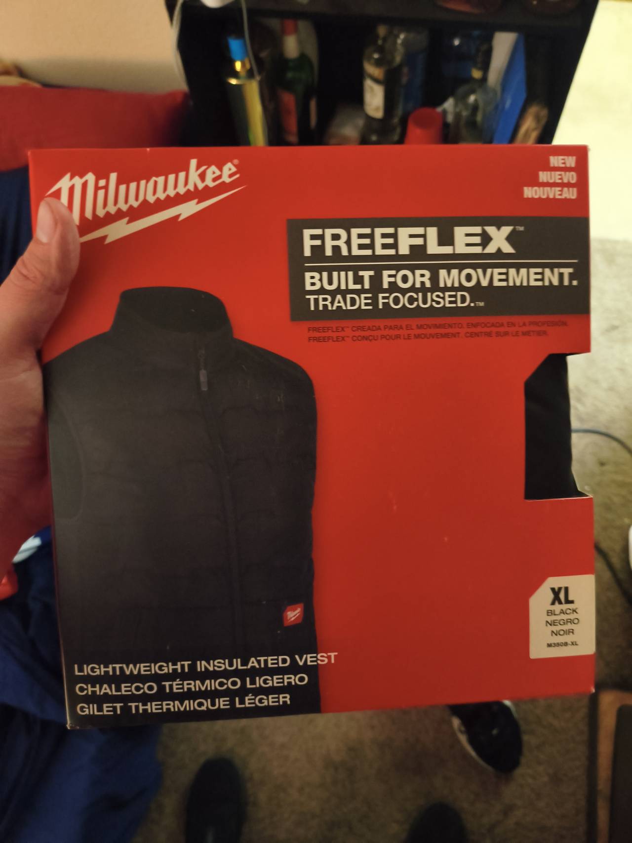 Milwaukee FreeFlex Lightweight Insulated Vest Black XL