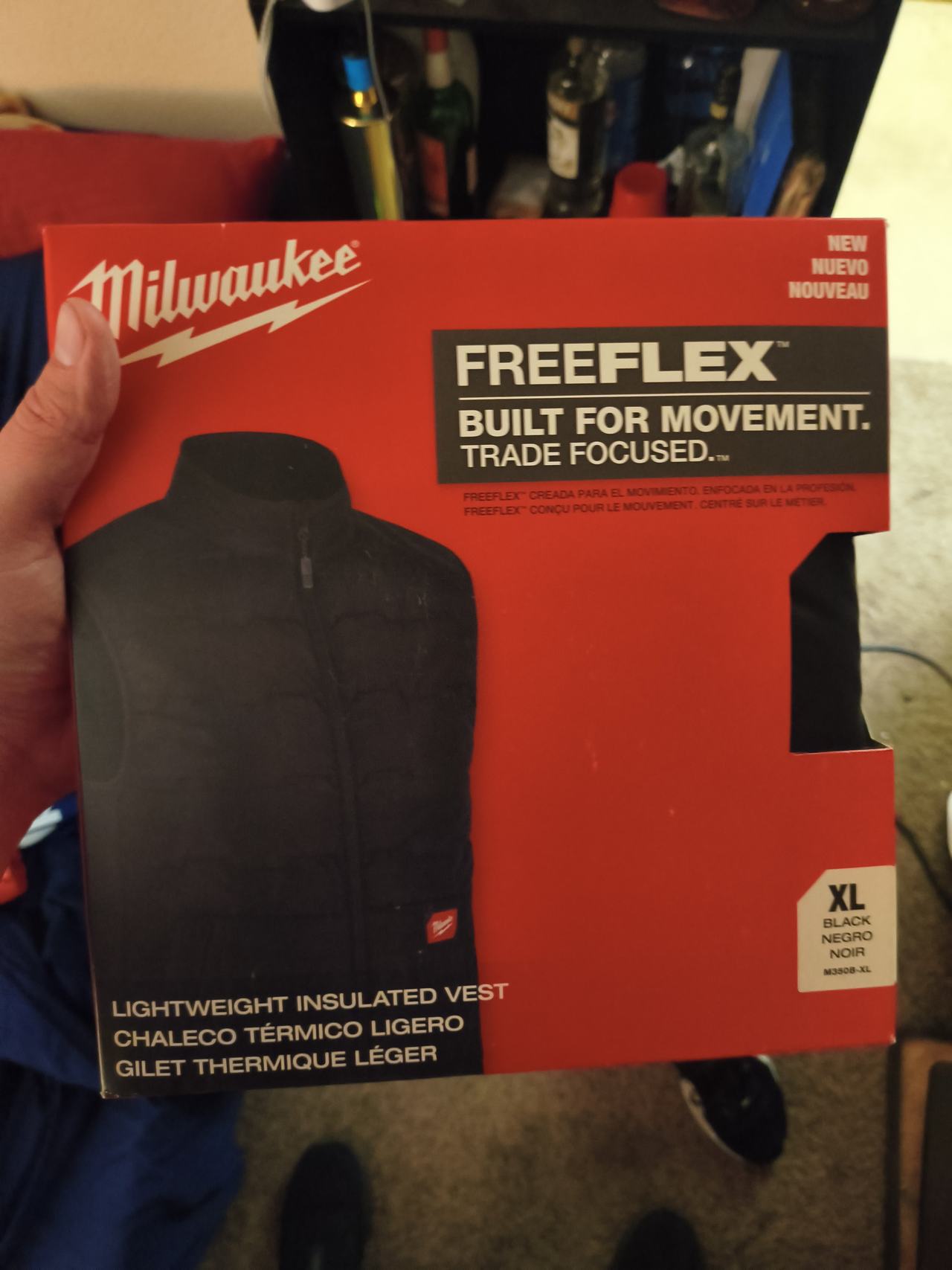 Milwaukee FreeFlex Lightweight Insulated Vest Black XL