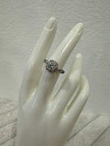 Moissanite 6.5mm Round Ring 1.0 CTW Adjustable Size - Image 2